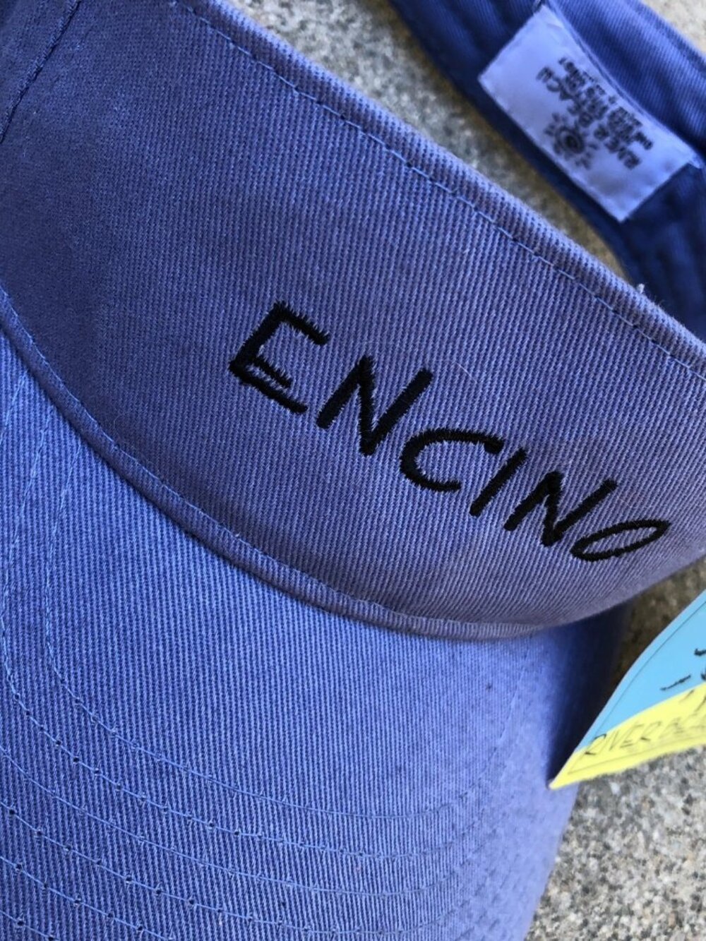 RIVER BEACH Encino Visor Hat Men's One Size Blue Adjustable Cap 100% Cotton - Picture 3 of 5